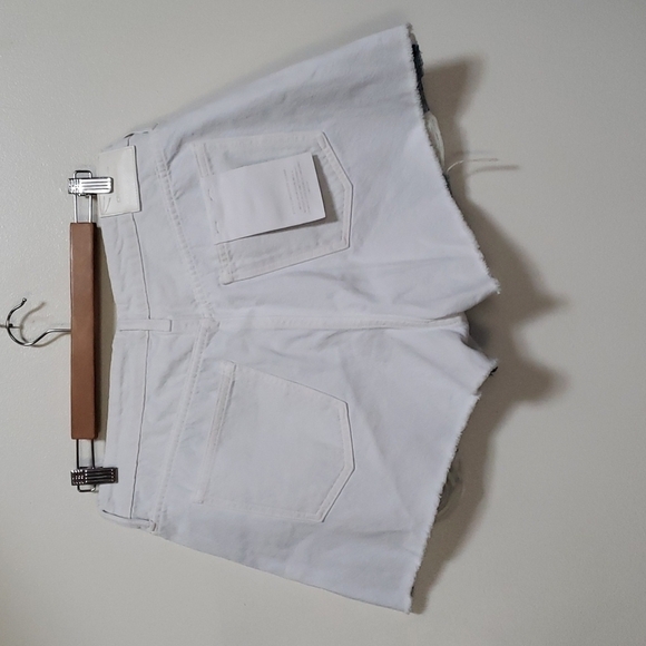 Jonathan Simkhai Distressed Colorblock Shorts Sz 32 - Picture 3 of 11